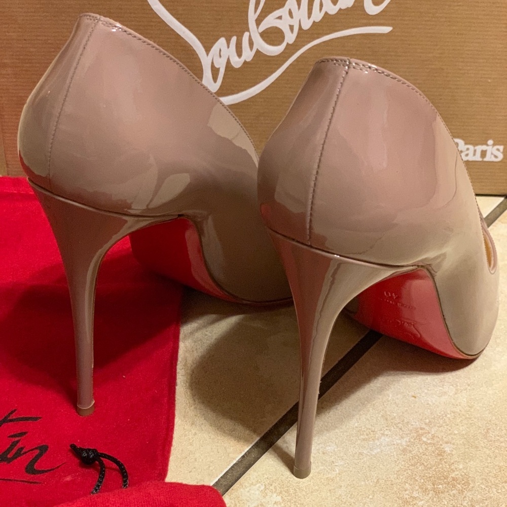 Louboutin Pigalle Follies 100mm size 40 worn ONCE - Picture 1 of 8